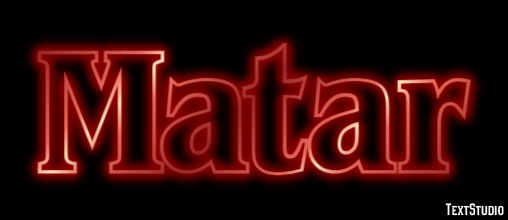 Matar Efeito de texto
