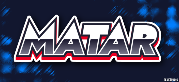 Matar Efeito de texto