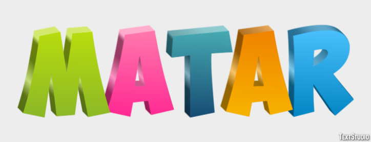 Matar Efeito de texto