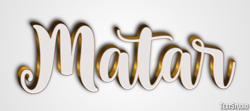 Matar Efeito de texto