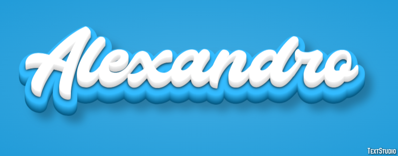 Alexandro Text effect