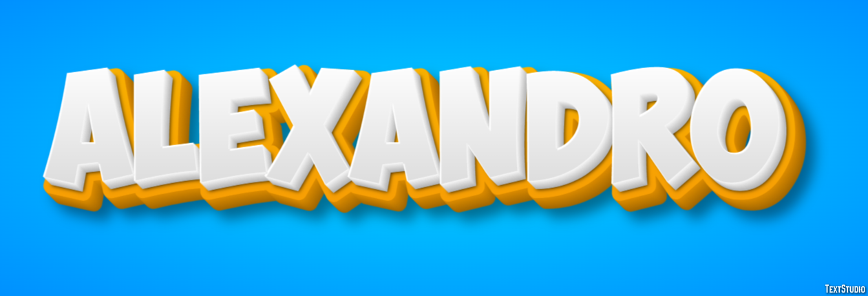 Alexandro Text effect