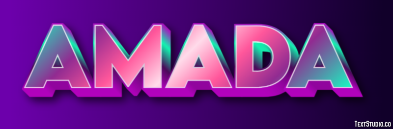 Amada Efecto de Texto