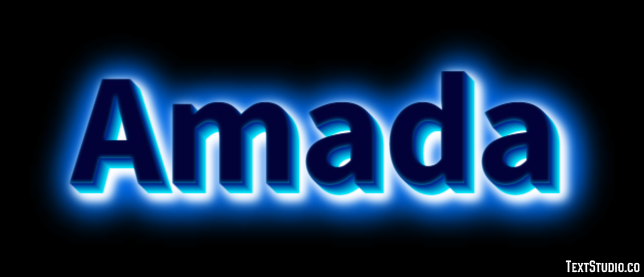 Amada Efecto de Texto