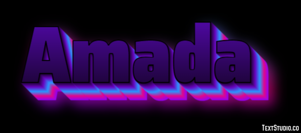 Amada Efecto de Texto