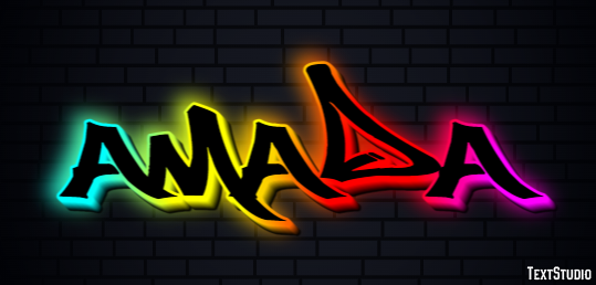 Amada Efecto de Texto