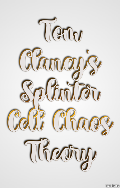 Tom Clancy's Splinter Cell Chaos Theory Effetto testo