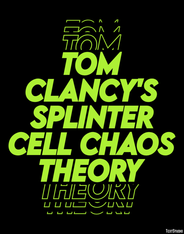 Tom Clancy's Splinter Cell Chaos Theory テキスト効果
