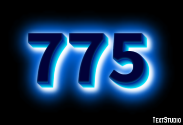 775 Text effect