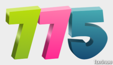 775 Text effect
