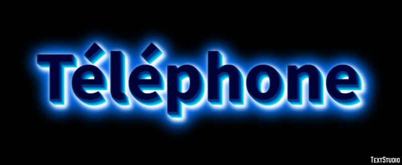 Téléphone Tekst Effect