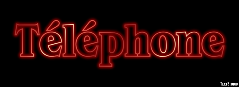 Téléphone Tekst Effect