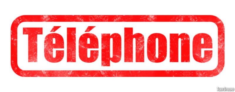 Téléphone Эффект текста