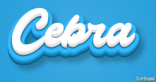 Cebra Efecto de texto