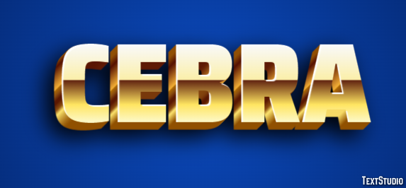 Cebra Efecto de Texto