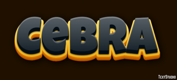 Cebra Efecto de Texto