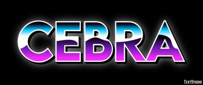 Cebra Efecto de texto