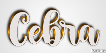 Cebra Efecto de texto