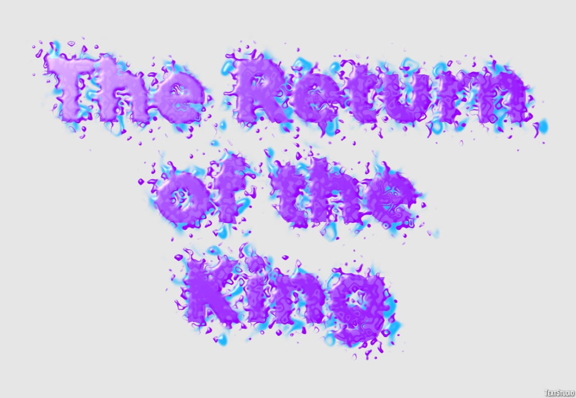 The Return of the King Text Effect