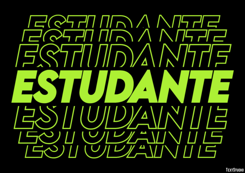 Estudante Effetto testo