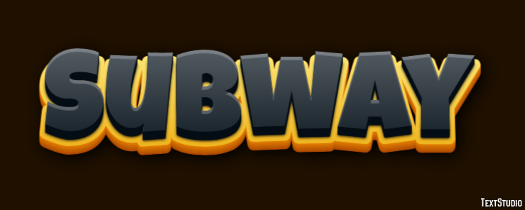 Subway Эффект текста