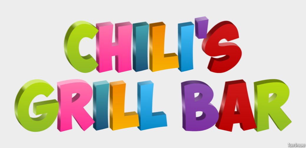 Chili's Grill Bar Texteffekt