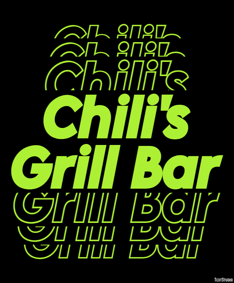 Chili's Grill Bar Effetto testo