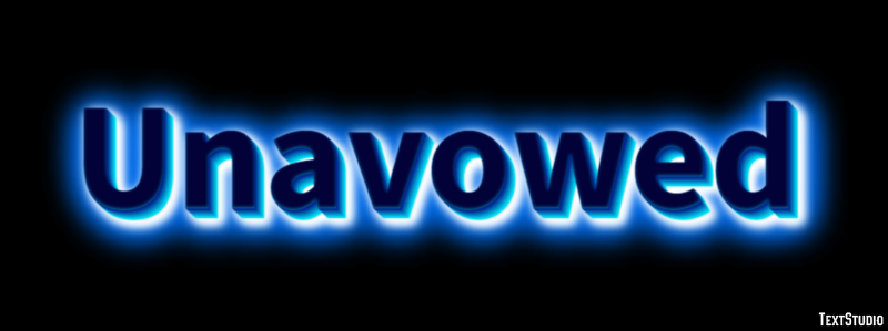 Unavowed Tekst Effect