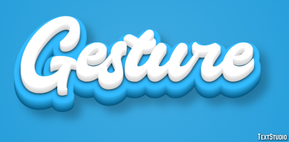 Gesture Text Effect