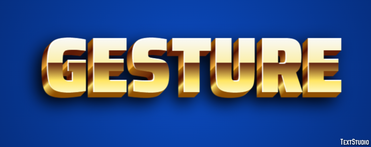 Gesture Text Effect