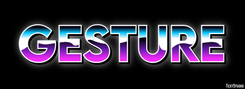 Gesture Text effect