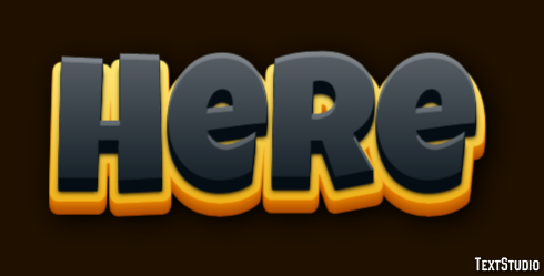 Here Text effect