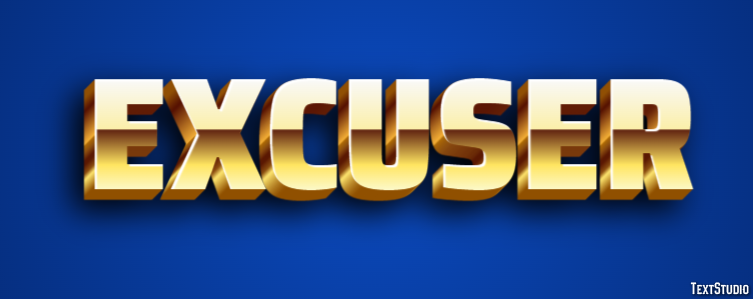 Excuser Effet de Texte