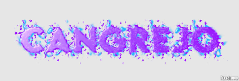 Cangrejo Efecto de texto