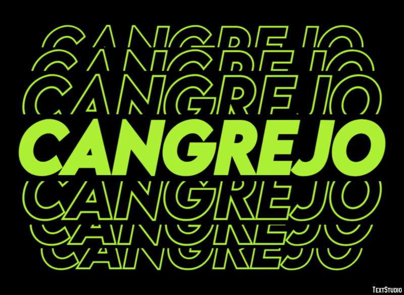 Cangrejo Efecto de texto