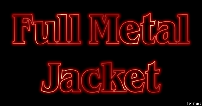 Full Metal Jacket Text Effect