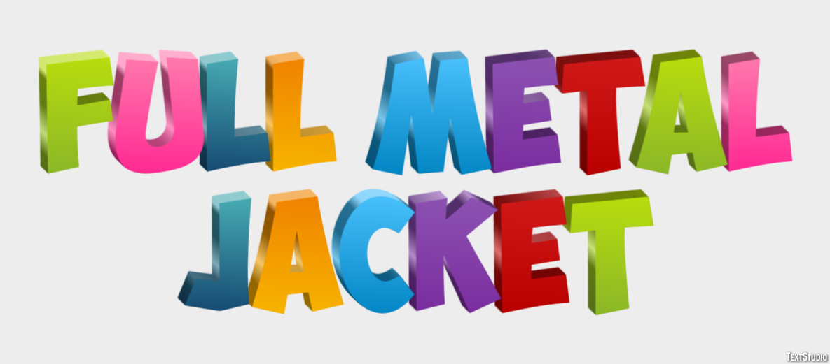 Full Metal Jacket Text Effect