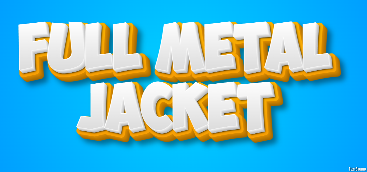 Full Metal Jacket Text Effect