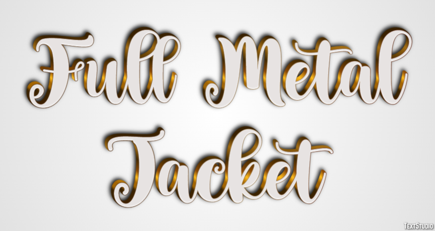Full Metal Jacket Text Effect