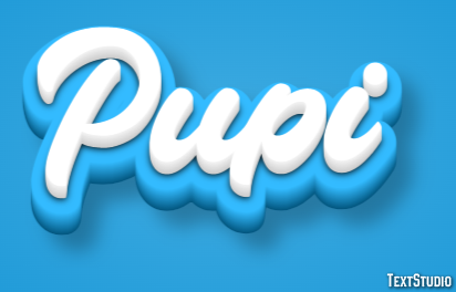 Pupi Texteffekt
