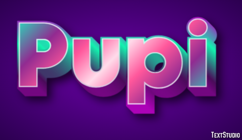 Pupi Texteffekt