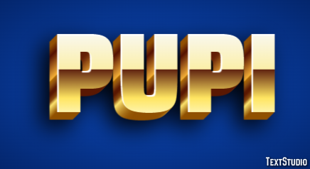 Pupi Texteffekt