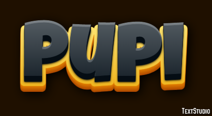 Pupi Texteffekt