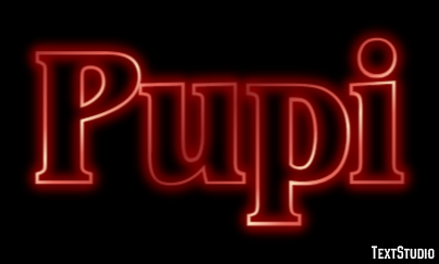 Pupi Texteffekt