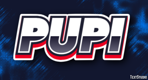 Pupi Texteffekt