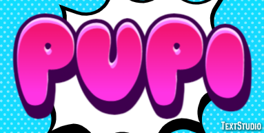 Pupi Texteffekt