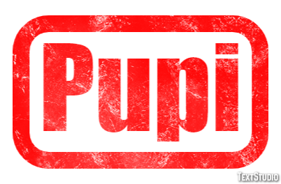 Pupi Texteffekt
