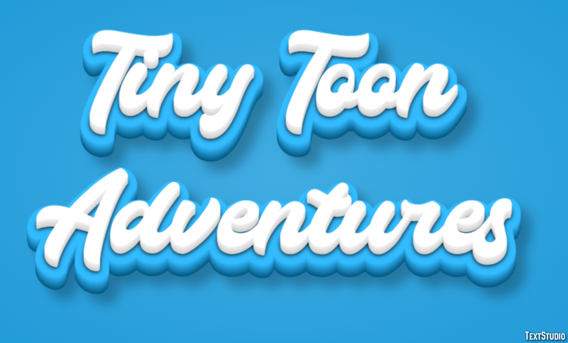 Tiny Toon Adventures Text Effect
