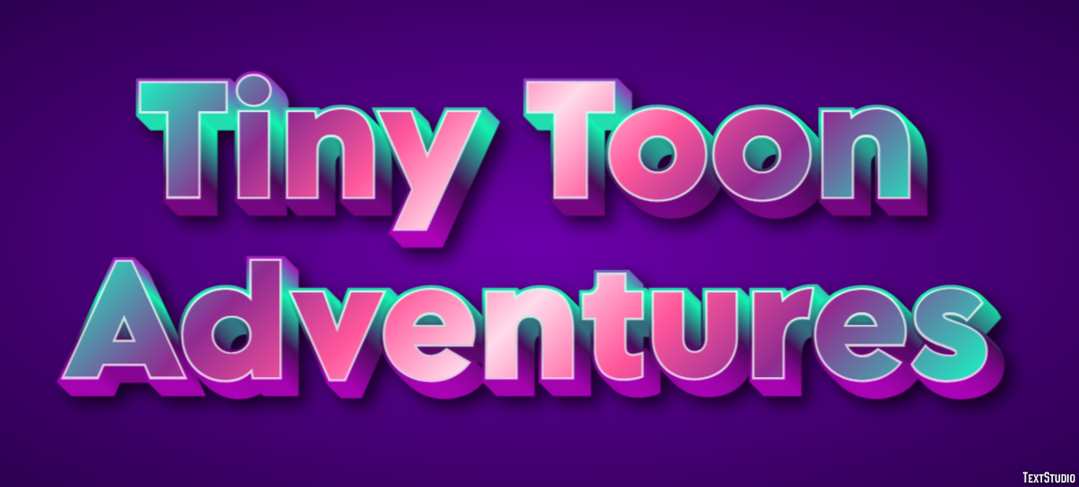Tiny Toon Adventures Text Effect
