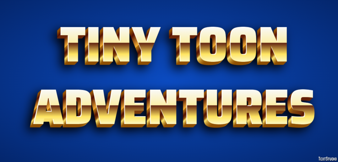 Tiny Toon Adventures Efecto de Texto